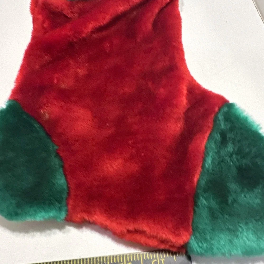 Gray Mouse w/ Santa Hat Plush Christmas Stocking 3D 23
